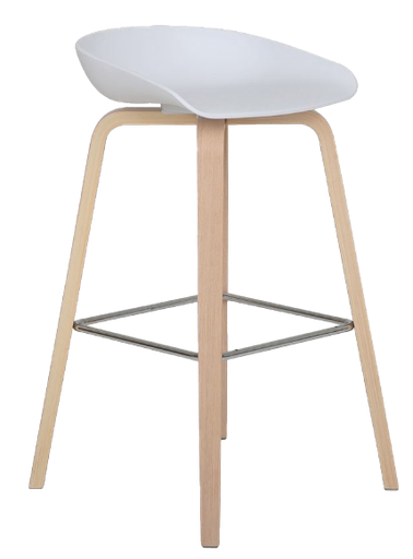 [1964] Bar stool Akita - White